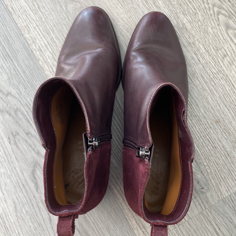 Coach Carmen Leather/Suede Ankle Booties - Picture 5 of 12